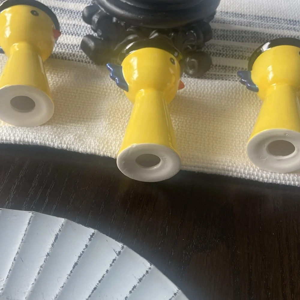Rare Vintage 1980s IKEA Memphis Style Egg Cups 3 Pieces.